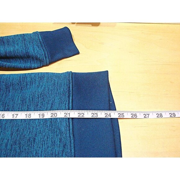 Under Armour Womens ColdGear Hoodie Slate Blue Heather with Pink Trim Logo Sz M - Picture 6 of 9